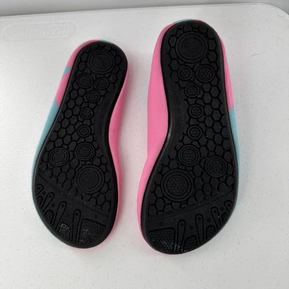 Water Swim Shoes 2-3 Girls‎ Youth pink blue whale lake sports outdoor 8.5